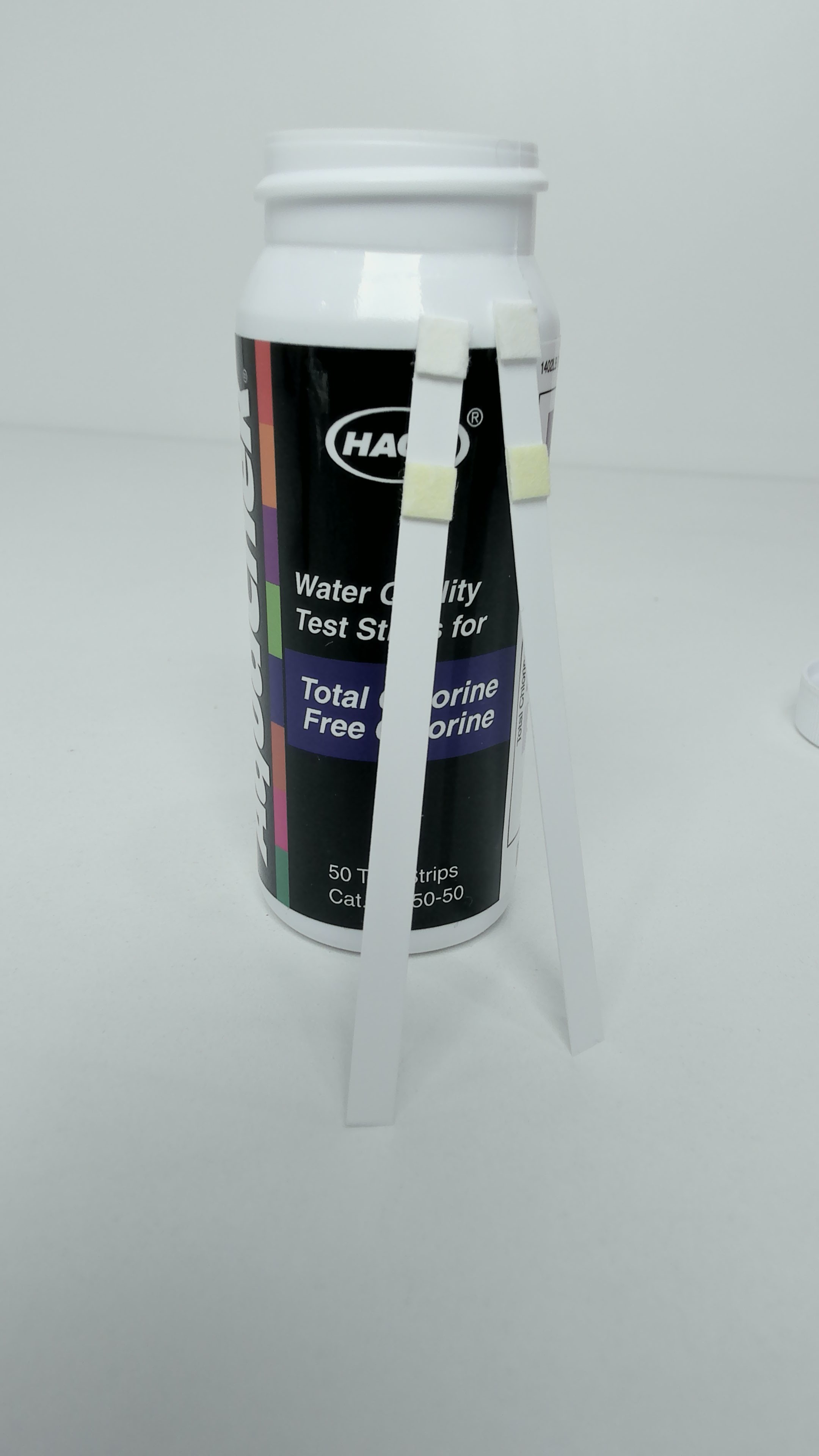 Tirillas para cloro Libre (0-10 ppm) Total (0-4 ppm)