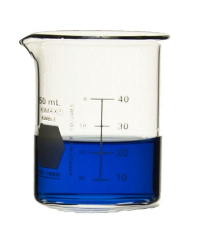 Beaker graduado, vidrio de borosilicato, 50ml